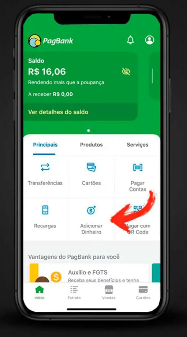 Veja como sacar seu saldo do PagBank nos caixas da Rede 24h Teteu Tutors™