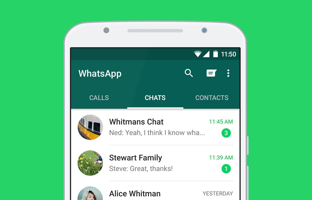 Whatsapp live chat.