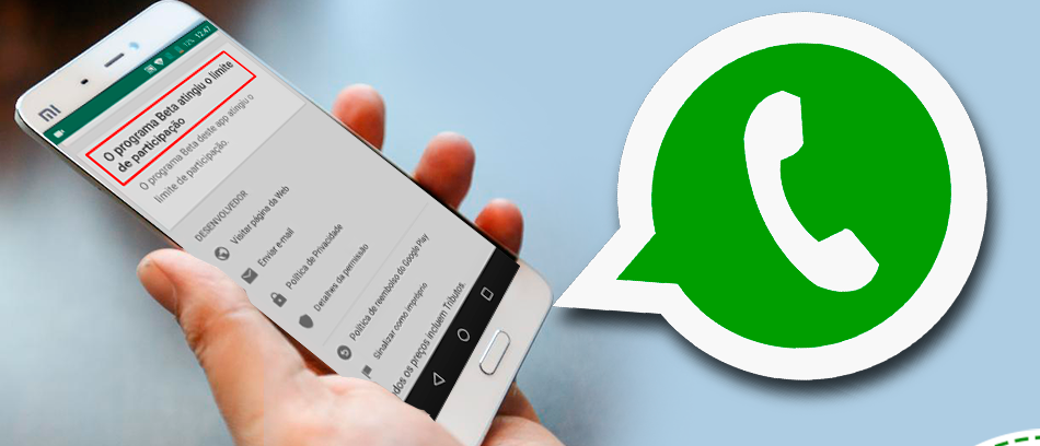  WhatsApp beta atingiu o limite de participação? Veja o que fazer!