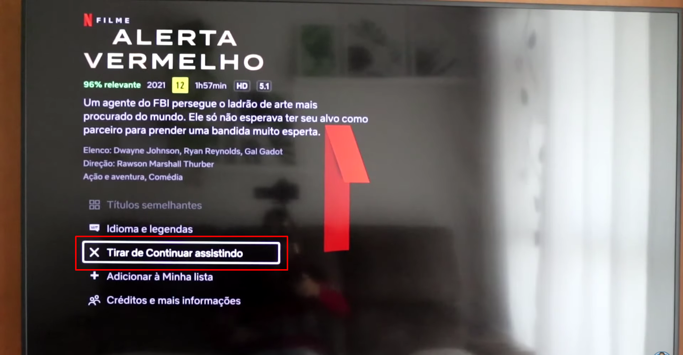 Como tirar filmes e séries do Continuar Assistindo da Netflix